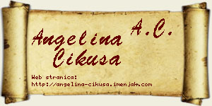 Angelina Cikuša vizit kartica